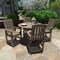 Highwood Usa Lehigh 5pc Round Counter Height Outdoor Patio Furniture Dining Set AD-CNL48-WBR - alternate 2